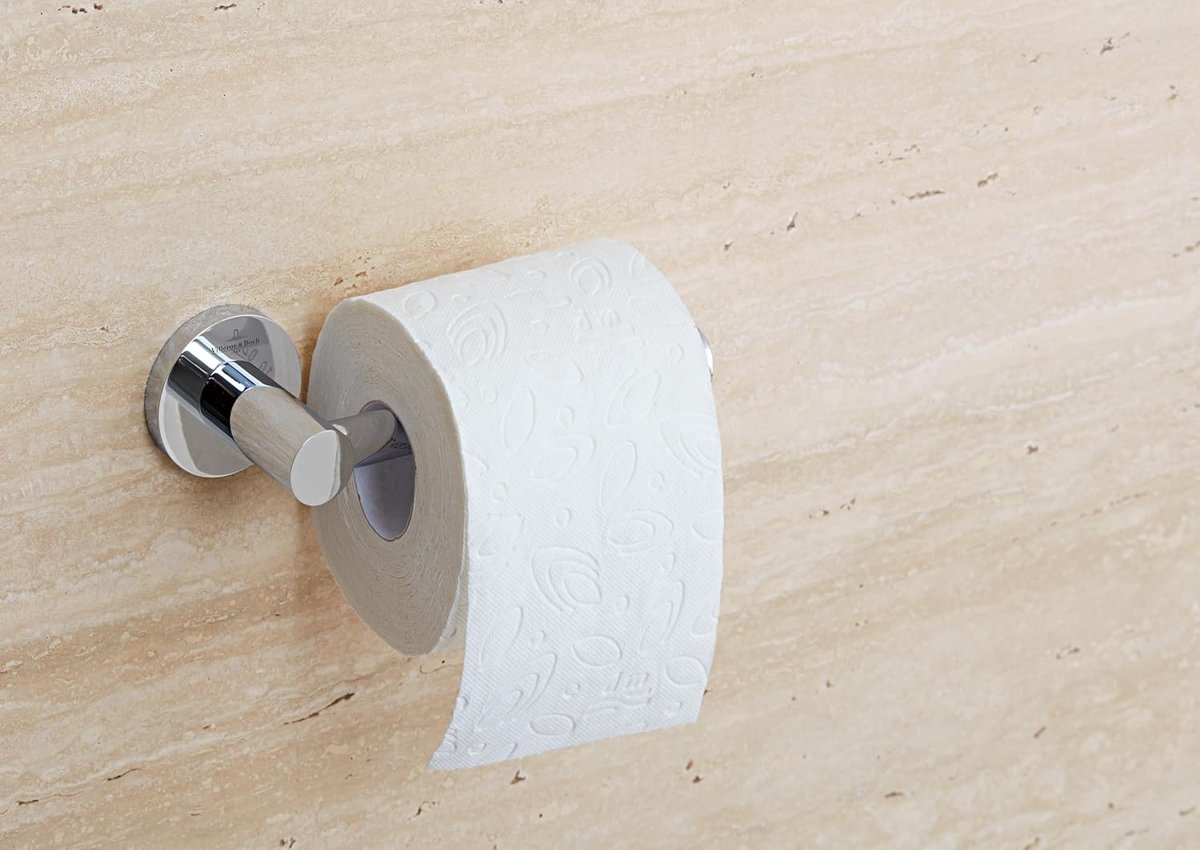 Goodivery ® Stijlvolle Toiletrolhouder voor Muurmontage met Rond Design in Chroom