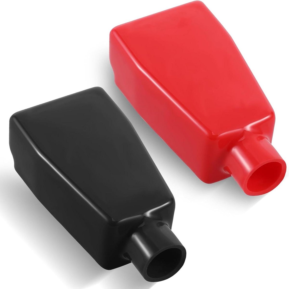 Goedkoopste Batterijhoes autoaccu poolafdekking - Batterijklemafdekking - Rood zwart