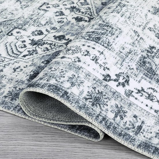 Goodivery ® Tapis gris élégant au Design Vintage pour Diverse intérieurs, 160 x 230 cm