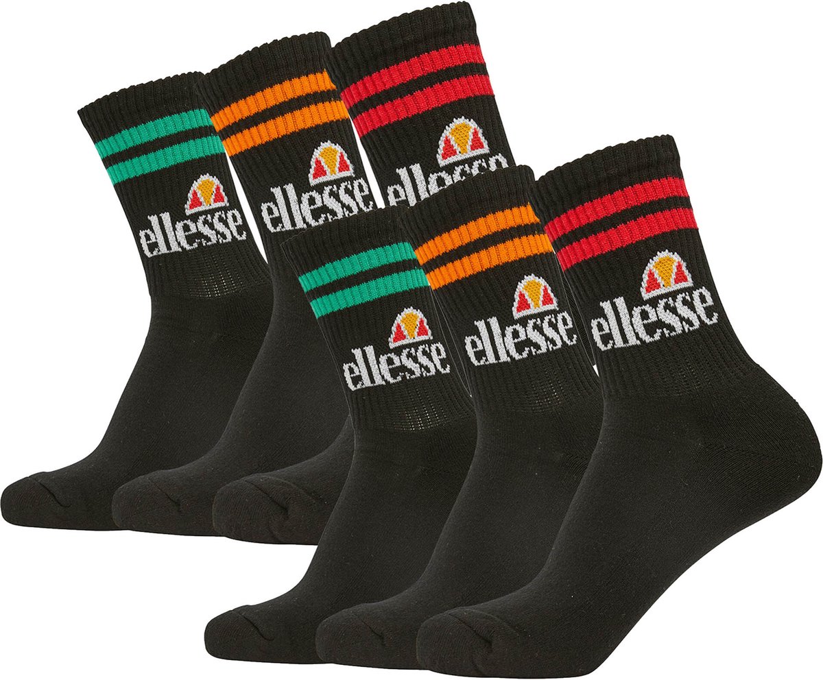 Ellesse Sokken PULLO SOCKS Set van 6 Schwarz/bunt