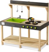 EXIT Yummy 100 Houten Buitenkeuken - Modderkeuken - Speelkeuken voor Buiten - Kinderen - FSC Hout - Naturel