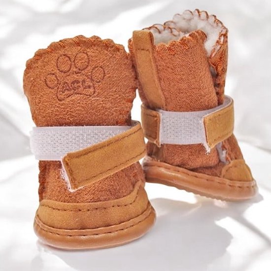 Chaussure pour chien en velours d'agneau
