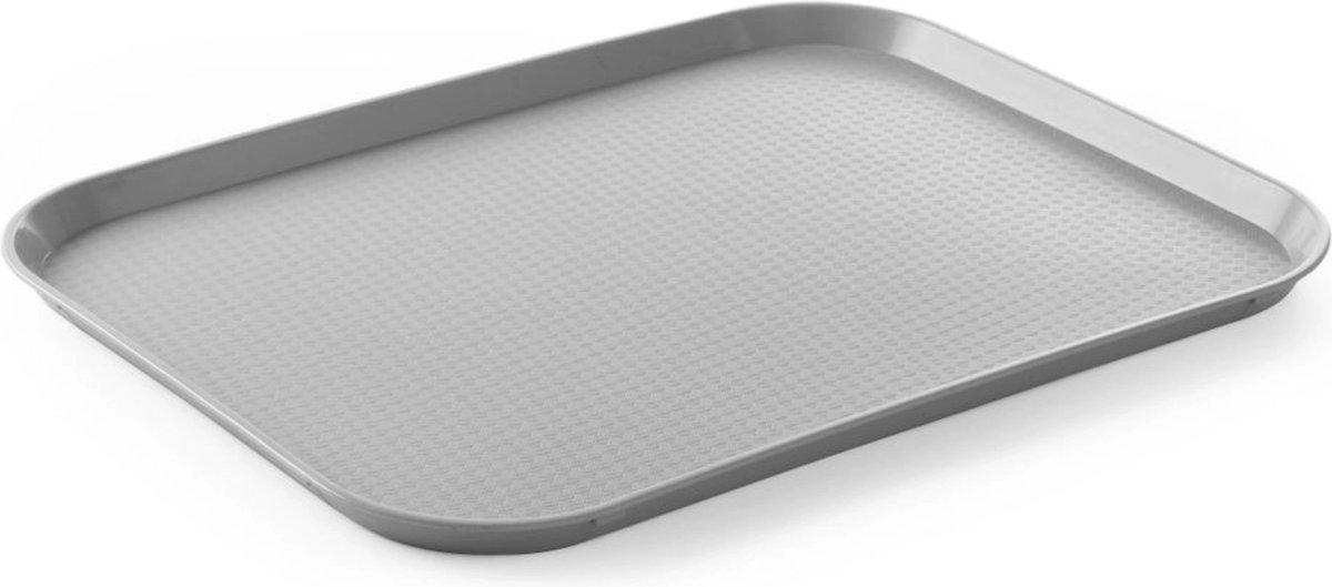 HENDI Groot fastfood dienblad – lichtgrijs – 350x450 mm – polypropyleen