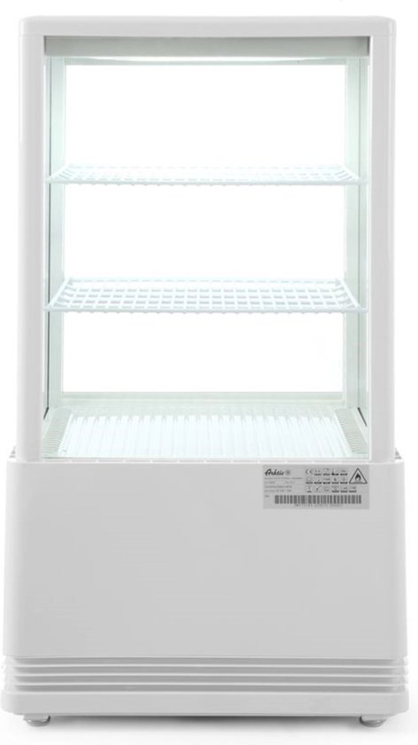 Arktic Koelvitrine - 58L - Wit - +2°C/+6°C - 3 Niveaus - 452x406x816mm