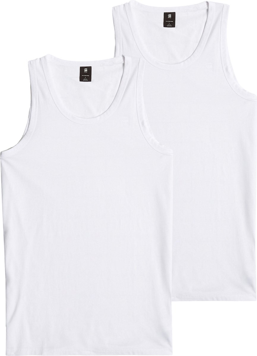 G-Star Base tank top 2-pack Heren T-shirts Wit