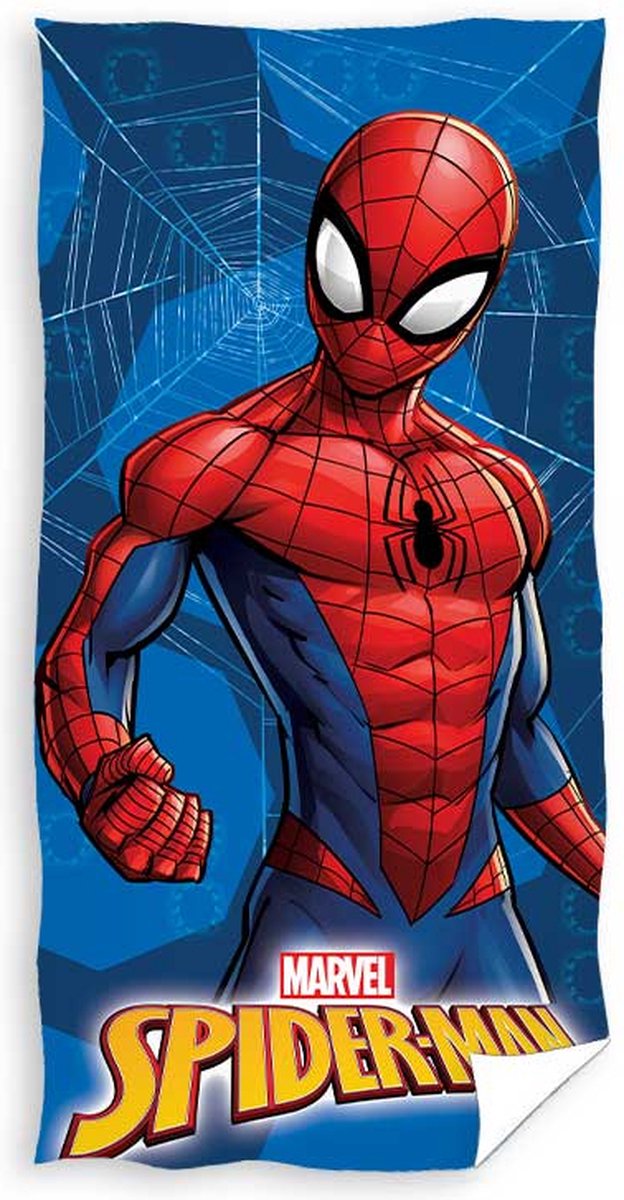 Marvel Spiderman strandlaken web 70 x 140 cm - katoen