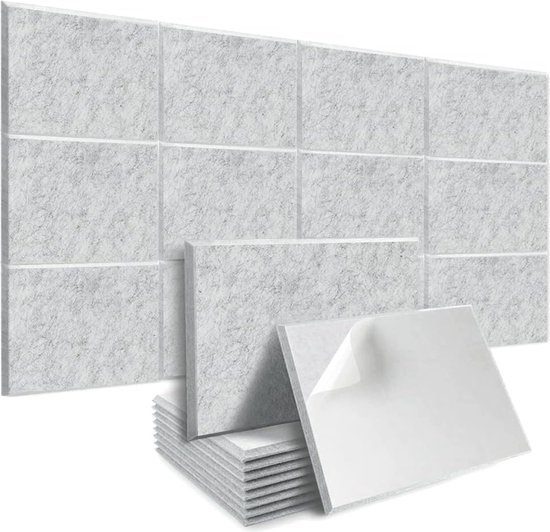 Soundsbay akoestische platen, zelfklevend, 12 stuks, geluidsisolatie
