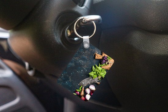 Rechthoekige metalen sleutelhanger bedrukken | Vanaf €1,09
