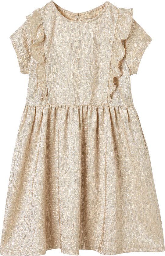 Vertbaudet Robe de fête en tissu lamé fantaisie fille