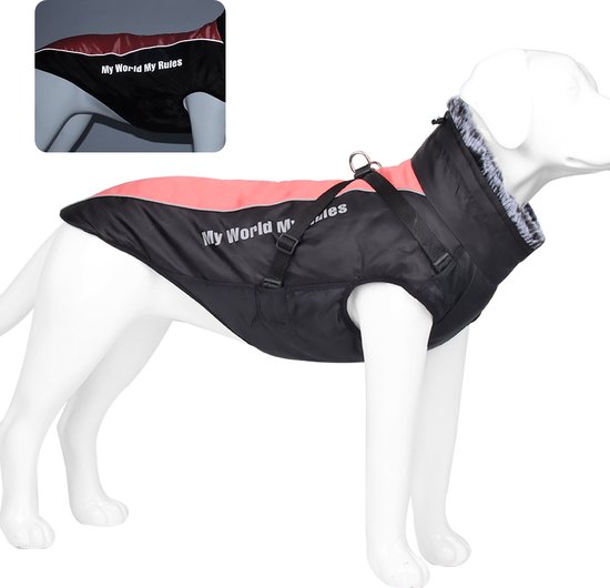 Softshell Dog Coat for Sighthound Rain Protection Jacket Gear for Greyhound Harness Opening Reflective Detail Custom Embroidery Pet Wear - België