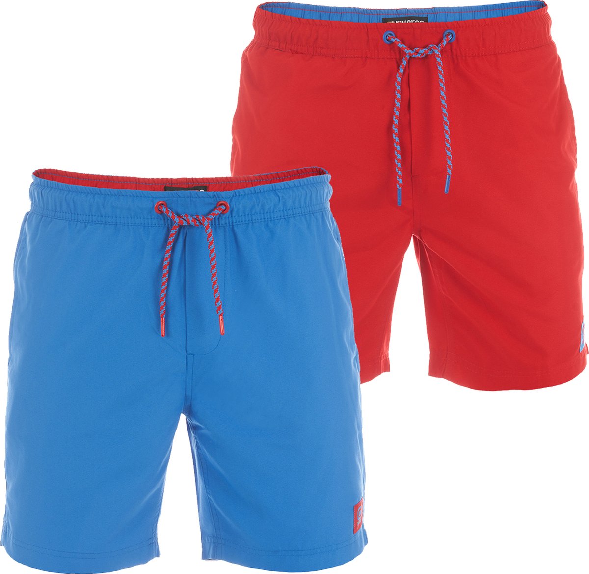 riverso Heren Short RIVDavid 2 Pack bequem Veelkleurig 5XL Volwassenen Sportieve Zwembroeken met Binnenslip