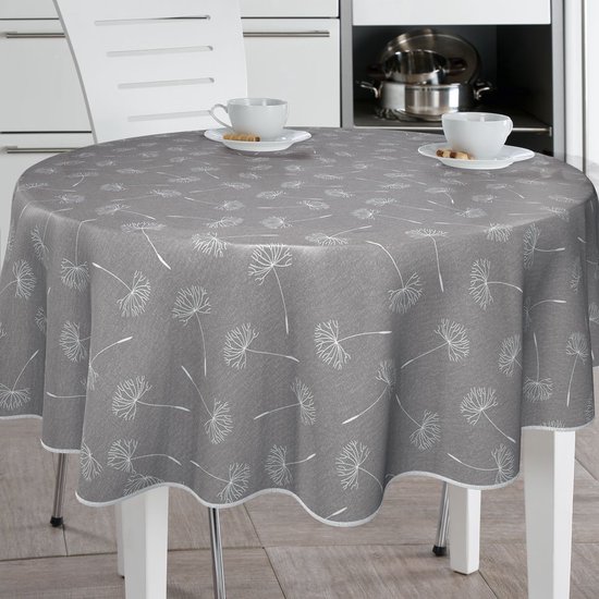 Toile cirée 160cm Ø fleur abstraite