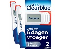 Top 10 beste zwangerschap thuistests 2026: Clearblue Digitale Zwangerschapstest Ultravroeg, voordeelverpakking
