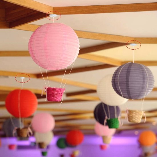 Crochets de plafond autocollants - 30 pièces crochets muraux transparents sans Embouts pour Cuisine et salle de bain