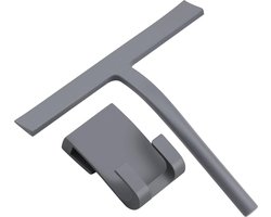 Siliconen Douchewisser voor Glazen en Tegels - Inclusief Houder - 22,8 x 3 cm