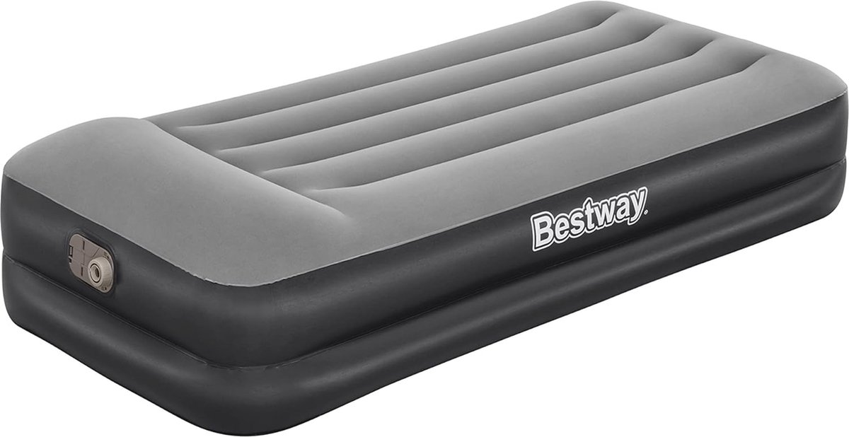 Eenpersoons luchtbed met elektrische pomp - 191 x 97 x 46 cm - Ideaal voor binnengebruik