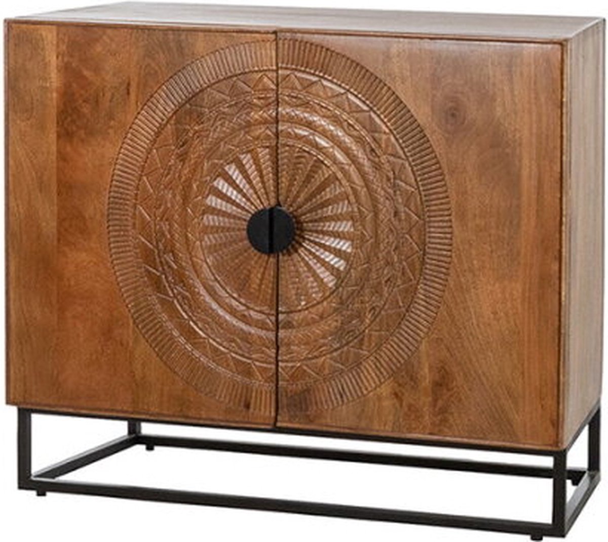 Opbergkast Maya 2-deurs mangohout Laag 90x45x90 cm