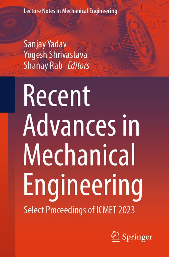 Lecture Notes in Mechanical Engineering- Recent Advances in  ... - cover