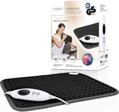 Bol.com Sinnlein- Elektrisch warmtekussen van fleece - antraciet- verwarmingskussen - verwarmingsdeken voor kussen - verwarmings... aanbieding