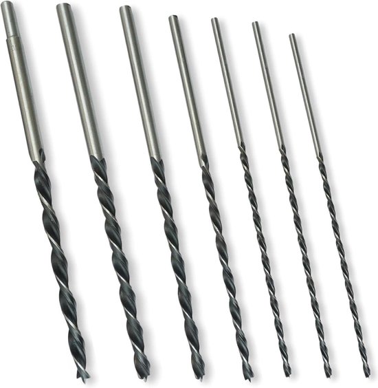 Houtboorset 30 cm - 7-delige boren set voor boormachine
