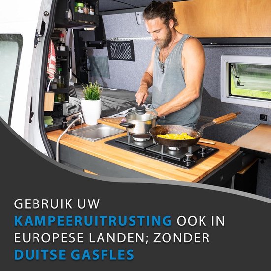 Adapter voor Gasaansluiting I Vierdelige Adapterset voor Gasaansluitingen in Europa I Adapters voor Drukregulerende Ventielen van Buitenlandse Gasflessen van Merkloos — afbeelding 4