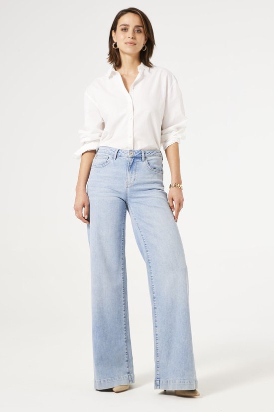 GARCIA Celia Wide Dames Wide Fit Jeans Blauw