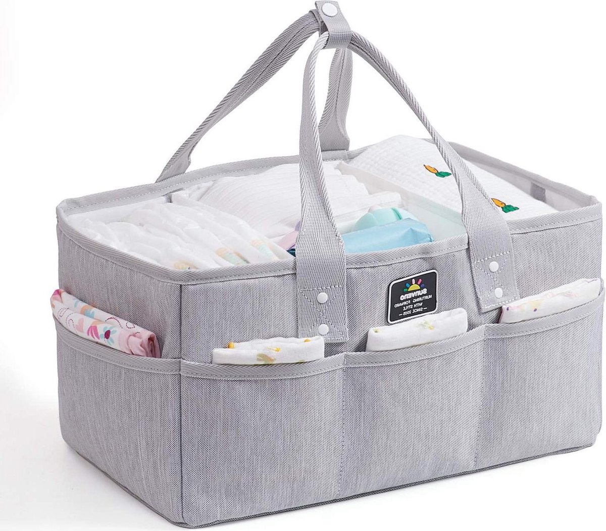 Goedkoopste Nappy Caddy Organizer - diapers en newborn benodigdheden opbergsysteem - tafel hangend - babyregister cadeau