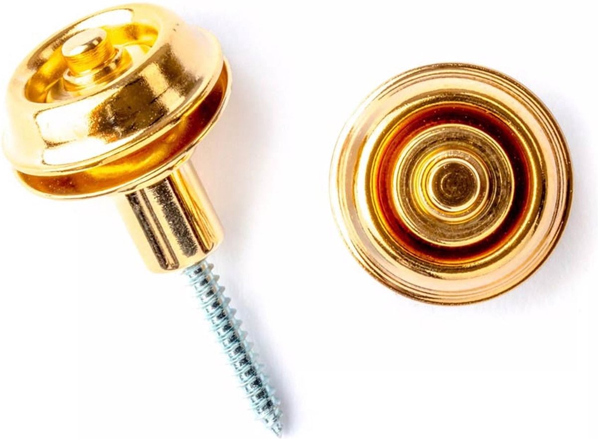Dunlop SLS1404 Gouden Strap Lock Systeem met Schroeven