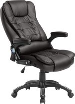 Bol.com Bureaustoel Massage- Chef-burostoel met warmtefunctie Bruin Luxe Design aanbieding