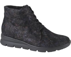 Waldlaufer 902801-H-Bruni - VeterlaarzenHoge sneakersDames sneakersDames veterschoenenHalf-hoge schoenen - Kleur: Zwart - Maat: 38