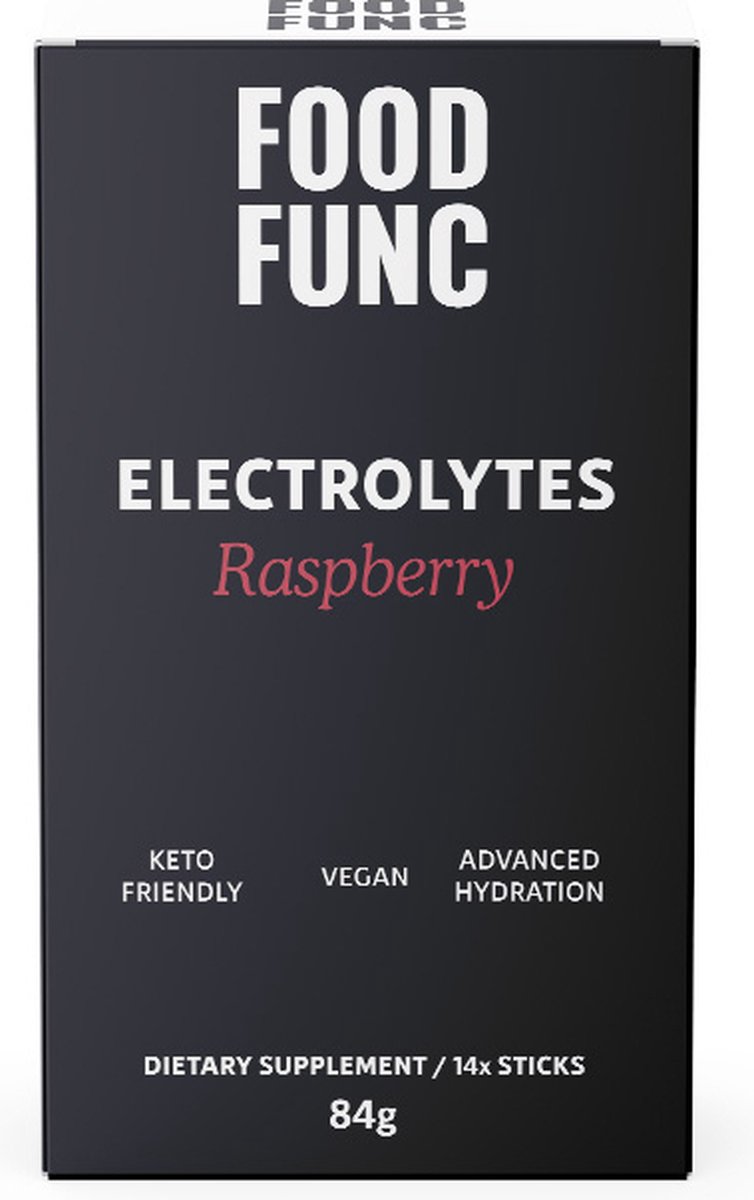 Goedkoopste Foodfunc | Keto Elektrolyten | Raspberry | 14 Sticks | 1 x 84 gram | No Junk Just Func