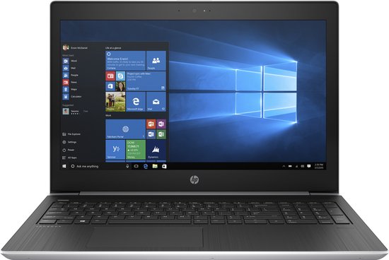HP ProBook 450 G5 Intel® Core™ i5 i5-8250U Laptop 39,6 cm (15.6") Full HD 8 GB DDR4-SDRAM 256 GB SSD Wi-Fi 5 (802.11ac) Windows 10 Pro Zilver - HP - Hoofdafbeelding