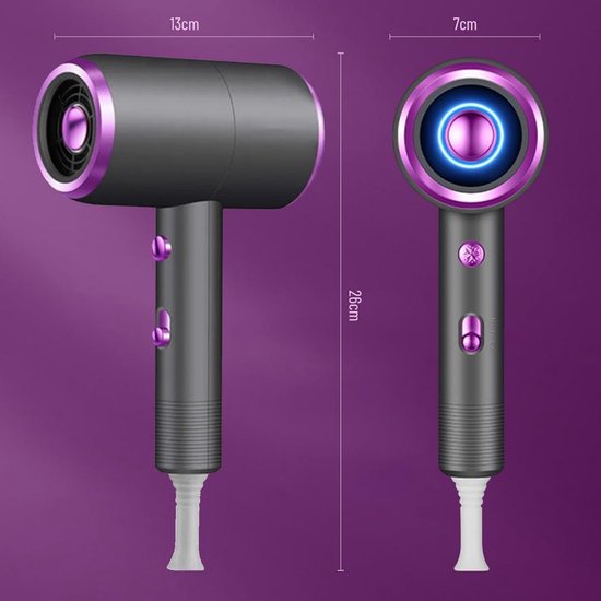 Haarfohn - Föhn met Diffuser – Krullen – Ionische Haardroger met ...