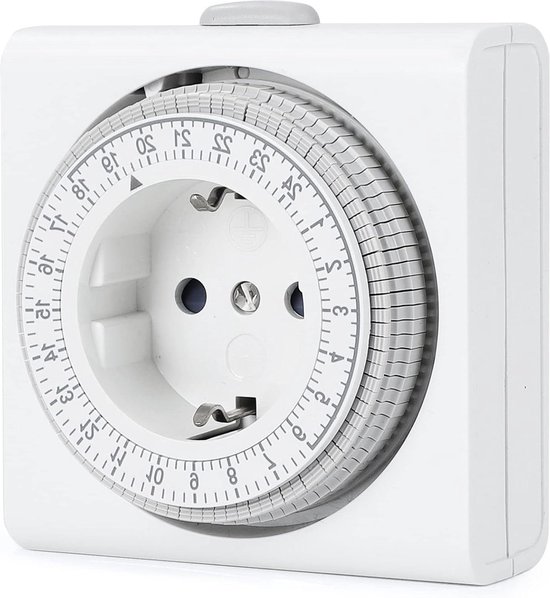 ANSMANN Timer stopcontact AES1 - schakelbaar energiebesparend stopcontact met countdown timer voor ventilatorkachels, strijkijzer, koffiezetapparaat, wasmachine enz. (tijdsinterval naar keuze) - zwart