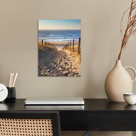 Affiche Plage - Mer - Pays- Nederland - Dunes - Soleil - 30x40 cm