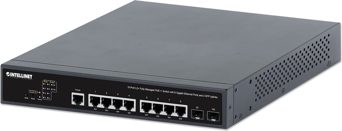 Intellinet 562003 netwerk-switch Managed L2+/L3 Gigabit Ethernet (10/100/1000) Power over Ethernet (PoE) 1U Zwart
