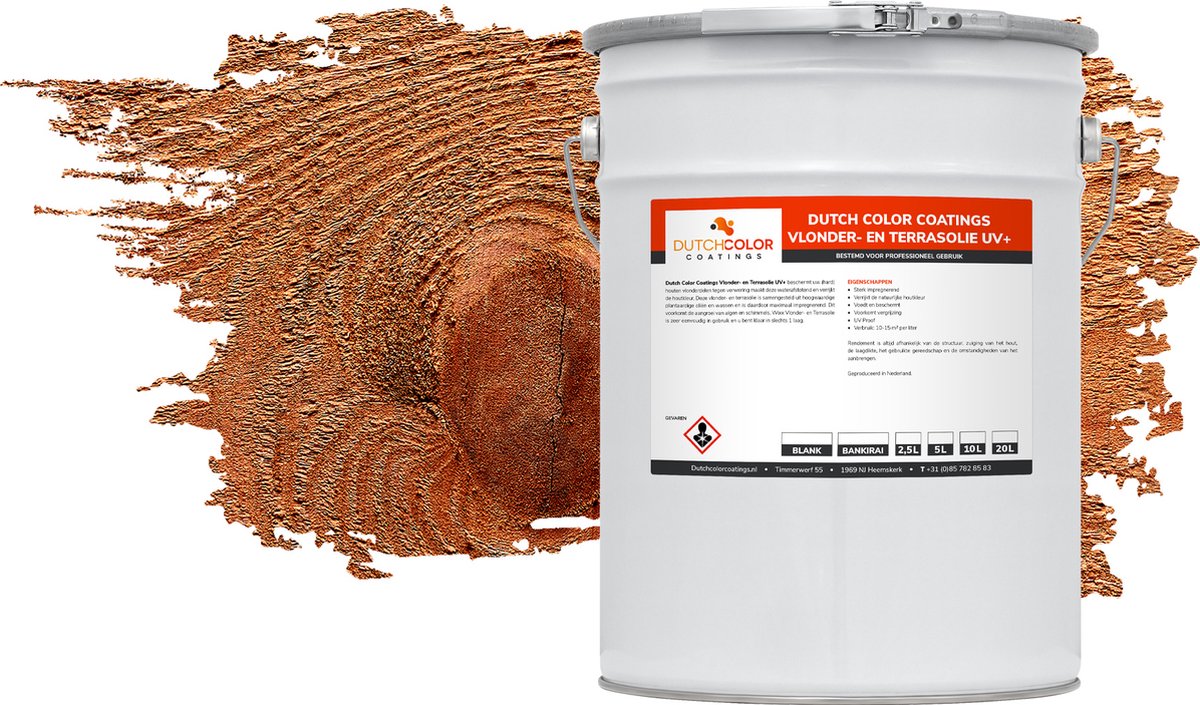 DCC Vlonder en Terrasolie UV+ - 20L - Teak