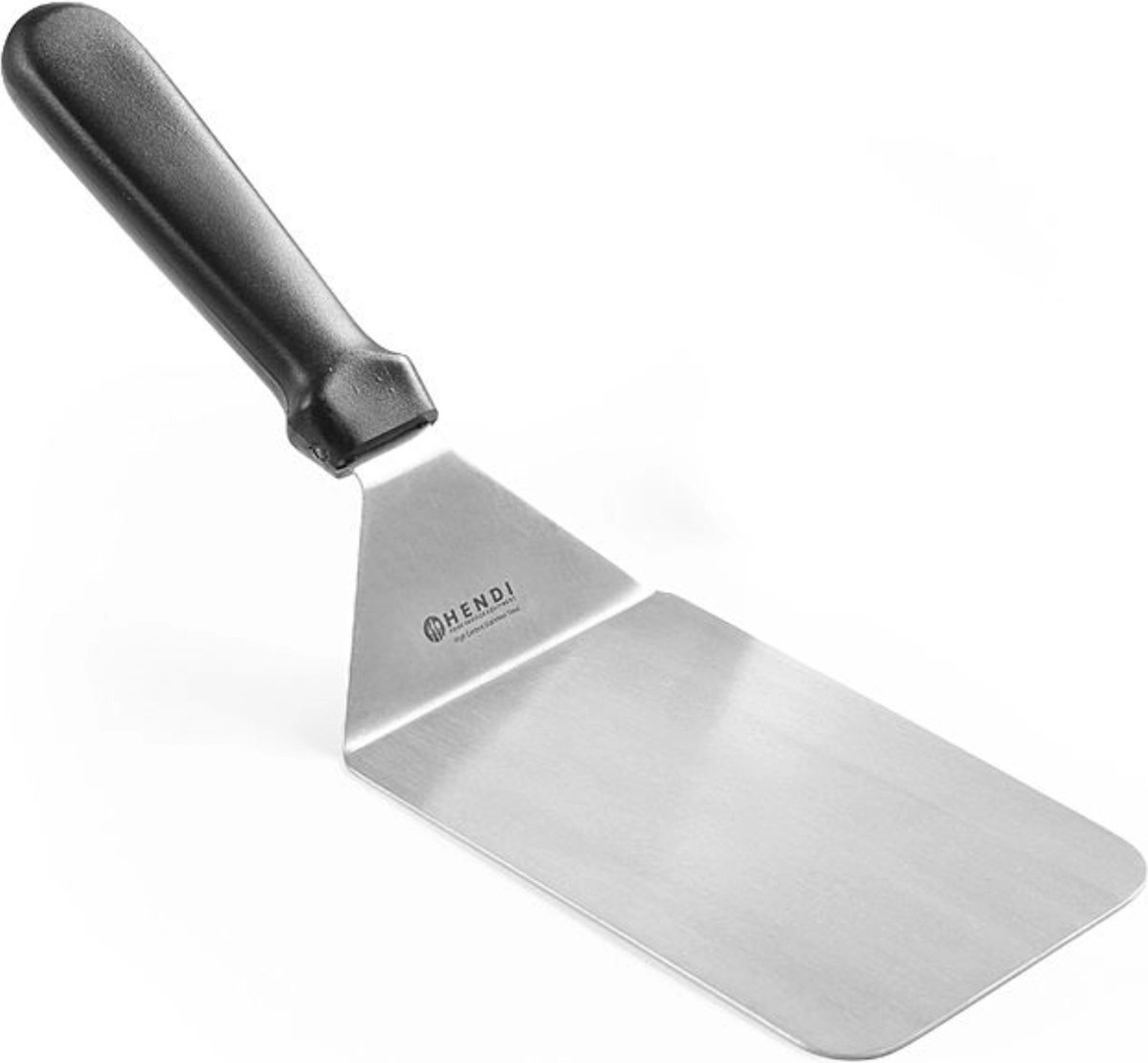 HENDI Flexibele spatel – vaatwasmachinebestendig – roestvrij staal – zwart – 320x96 mm