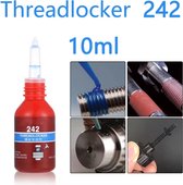 TLVX Schroefdraadborgmiddel 10ml - Threadlocker 242 – Blauwe metaallijm borger – Locktite - Schroef en bout borg middel lijm – Schroefverbindingen - Bout goed vastzetten – Voorkomt lostrillen – Bouten borgen – Vervanger voor Loctite 243 - Waterproof