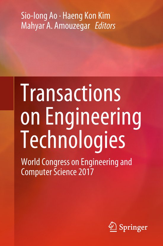 Transactions on Engineering Technologies - cover