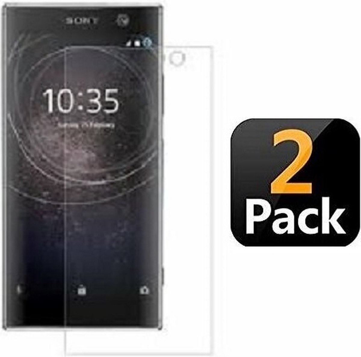 Sony Xperia XZ2 Premium Screenprotector Beschermglas 2x