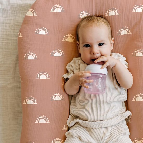 Hoeslakens, matrasbeschermers voor box, 100% mousseline-katoen, zacht en premium kwaliteit, universeel voor kinderwagens, geboortecadeau, regenboog, set van 3 Hoeslakens, matrasbeschermers voor box, 100% mousseline-katoen, zacht en premium kwaliteit, universeel voor kinderwagens, geboortecadeau, regenboog, set van 3