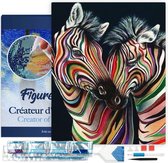 Figured'Art Diamond Painting set Volwassenen 40x50 cm De grote golf van de zwarte kat