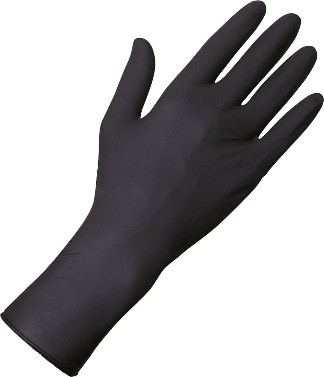 Unigloves - Select Black 300 - Lange chirurgische handschoenen - 100 stuks L