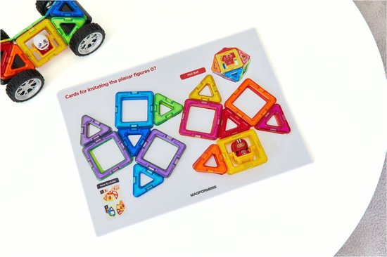 Magformers Wow Plus Set - Magnetisch Bouwspeelgoed - 18-delig - Bouwkaarten Auto's - Montessori Speelgoed - 3-7 jaar