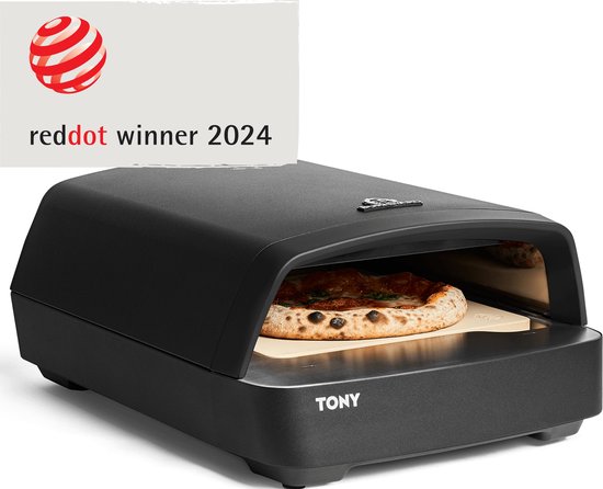 BURNHARD® Gas pizza oven voor buiten - Tony, 450 °C, draagbare 5,9 kW buitenoven voor pizza - NL only