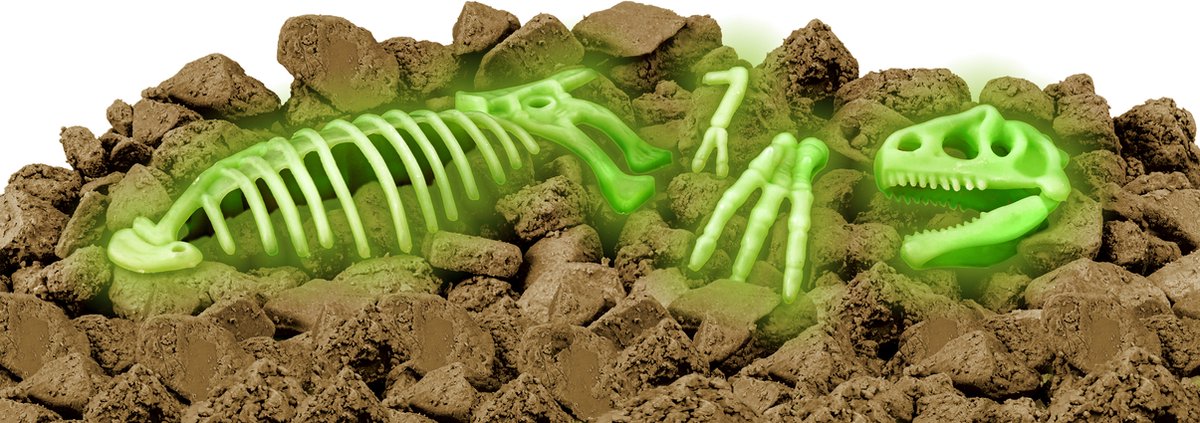 KOSMOS Dig Out Glow in the Dark T-Rex - Opgravingsset - Graaf een Lichtgevend T-Rex Skelet Op - Bouw Zelf een Dino van 13 Botdelen - Inclusief Hamer en Beitel - STEM Speelgoed - Vanaf 7 Jaar — afbeelding 6