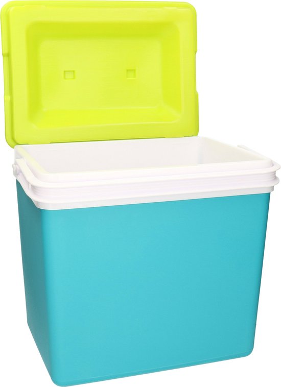 Koelbox met koelelementen - 24 liter - kunststof - blauw - 36 x 27 x 40 cm van KOEL — afbeelding 3