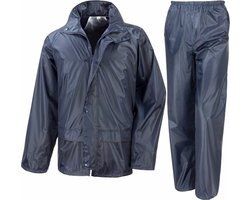 Grote maten navy All Weather regenpak voor volwassenen XXXL