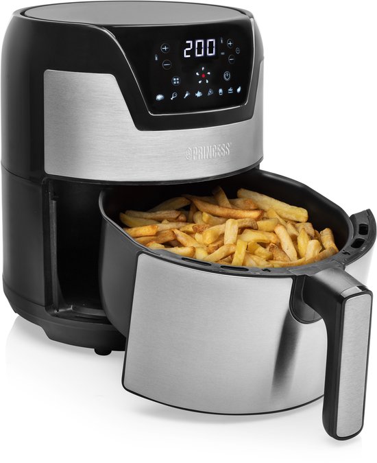 Princess 182026 Digitale Aerofryer XXL - Heteluchtfriteuse - Inhoud 4.5 liter